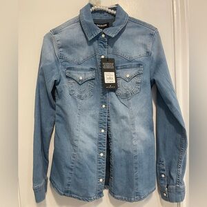 True Religion Western Light Blue Jean Jacket